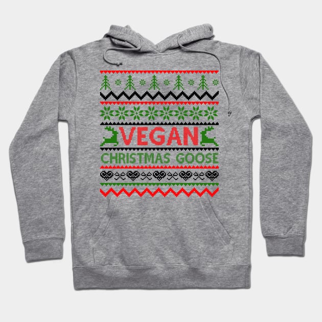 vegan christmas Hoodie by MZeeDesigns